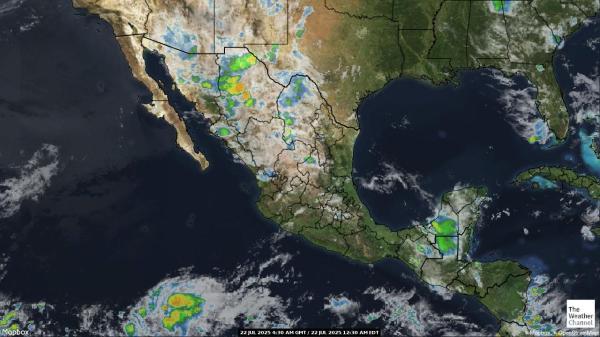 Panama Previsão do tempo nuvem mapa 