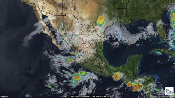 Panama Vejret sky kort 