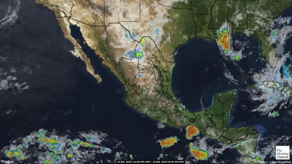 Panama Previsão do tempo nuvem mapa 