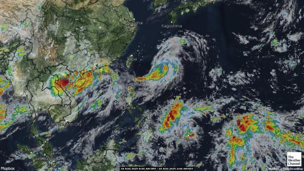 Papua New Guinea Weather Cloud Map 