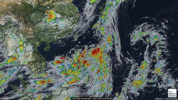 Papua-Neuguinea Wetter Wolke Karte 