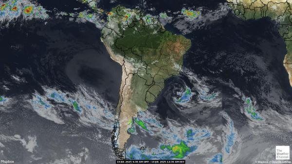 Paraguay Wetter Wolke Karte 