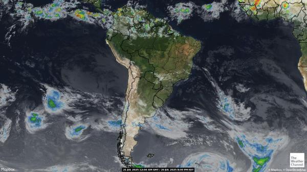 Paraguay Meteo nuvola mappa 