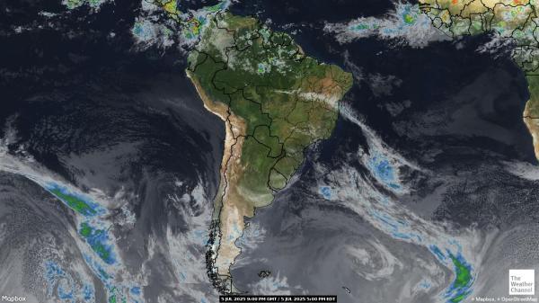 Paraguay Weather Cloud Map 