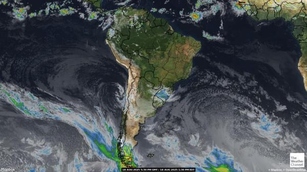 Paraguay Weather Cloud Map 
