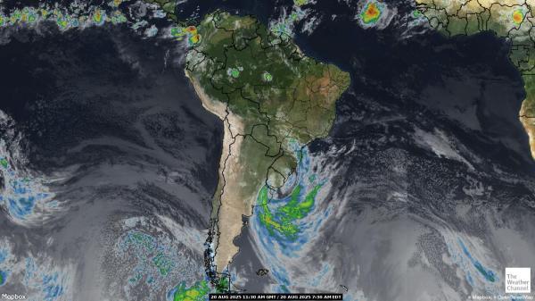 Peru Vejret sky kort 