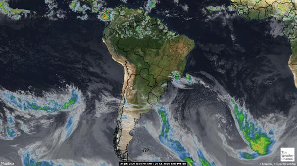 Peru Peta Cuaca awan 