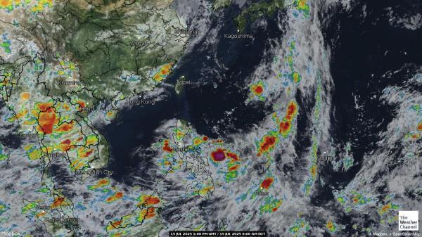 Philippines Meteo nuvola mappa 
