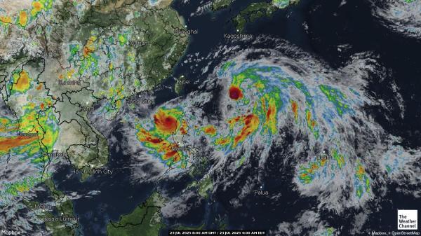 Philippinen Wetter Wolke Karte 