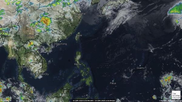 Filipine Hartă starea vremii nor 