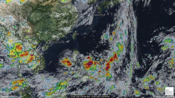 Philippines Meteo nuvola mappa 