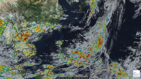 Pitcairn Wetter Wolke Karte 