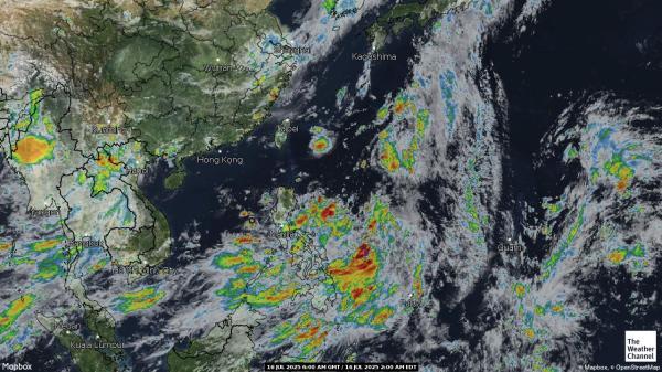 Pitcairn Weer wolk kaart 