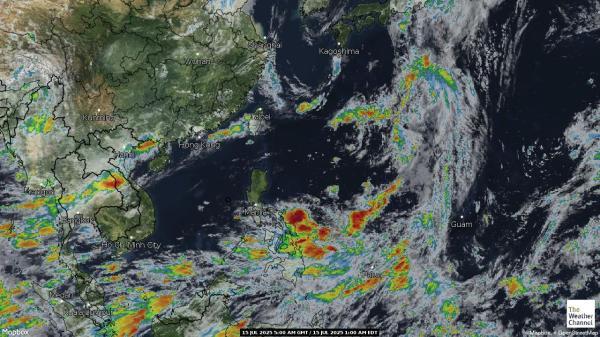 ピトケアン 天気クラウドマップ 