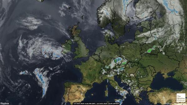 Polen Wetter Wolke Karte 