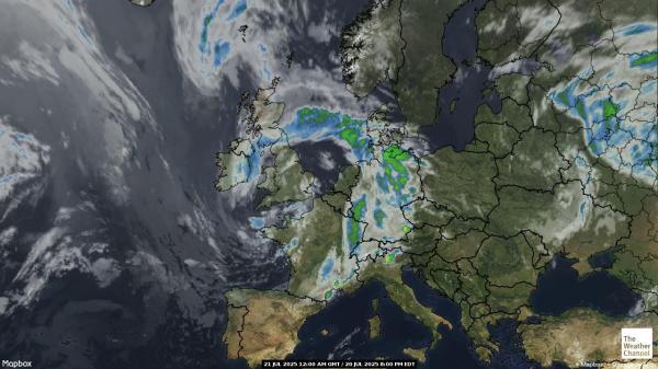 Portugal Weather Cloud Map 