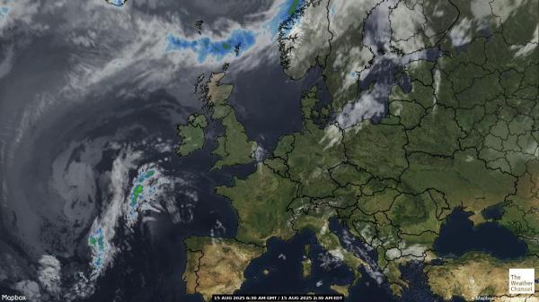 Portugal Wetter Wolke Karte 