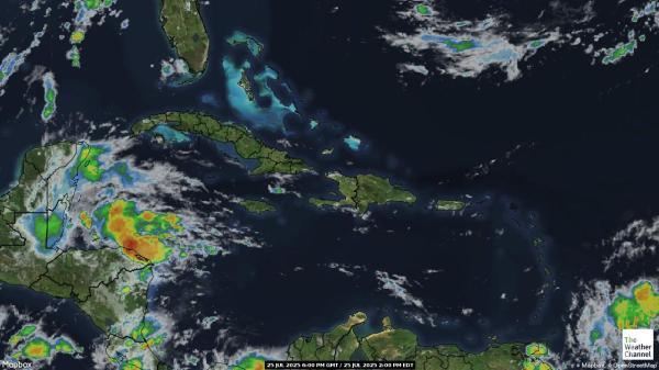 Puerto Rico Bản đồ thời tiết đám mây 
