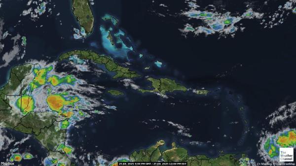 Puerto Rico Väder moln karta 