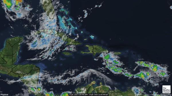 Puerto Rico Meteo nuvola mappa 