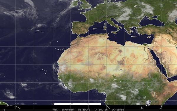 Qatar Previsió meteorològica, mapa meteorològic per satèl·lit 