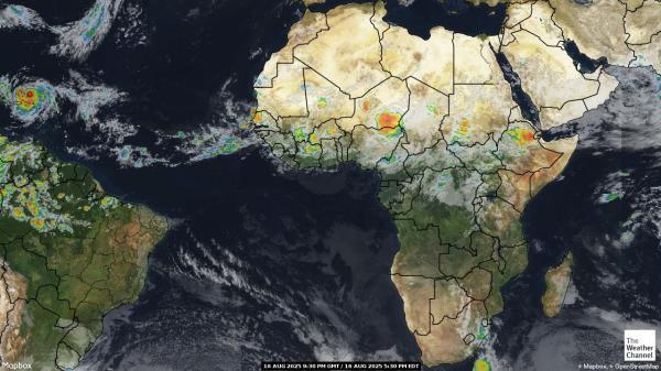 Réunion Weather Cloud Map 