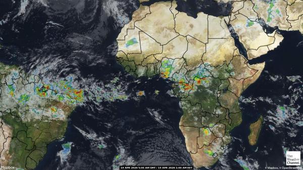 Reunion Chmura pogoda mapa 