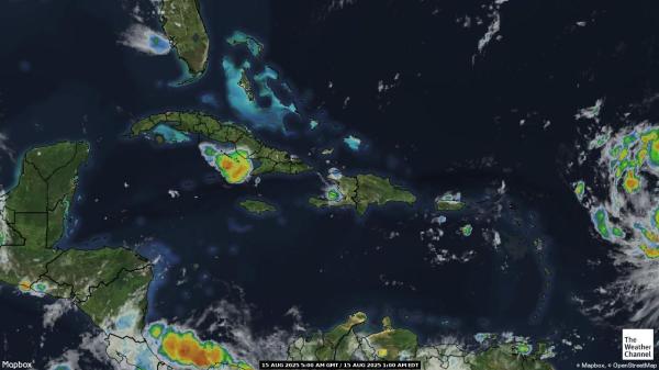 Saint Kitts and Nevis Weather Cloud Map 