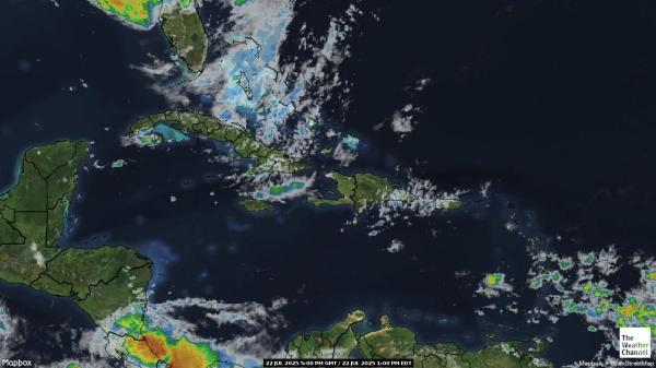 St. Kitts und Nevis Wetter Wolke Karte 