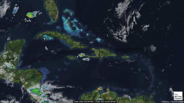 Saint Kitts i Nevis Previsió meteorològica, mapa meteorològic per satèl·lit 