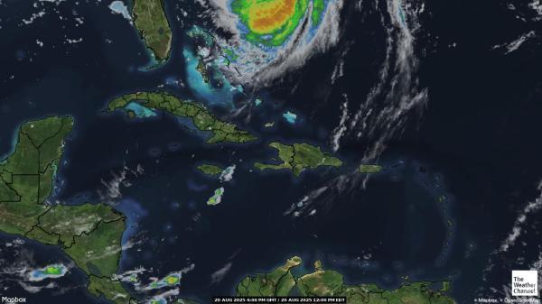 Saint Lucia Meteo nuvola mappa 