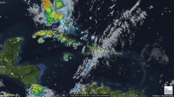 Saint Lucia Weather Cloud Map 