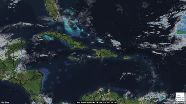 Svatý Martin Počasí mrak mapy 