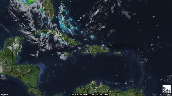 San Vicente y las Granadinas Mapa del tiempo pronóstico nube 