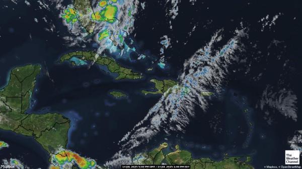 Saint Vincent and the Grenadines Meteo nuvola mappa 