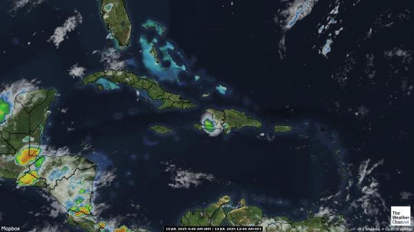 Saint Vincent and the Grenadines Previsão do tempo nuvem mapa 