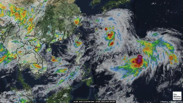 Samoa Météo nuage carte 