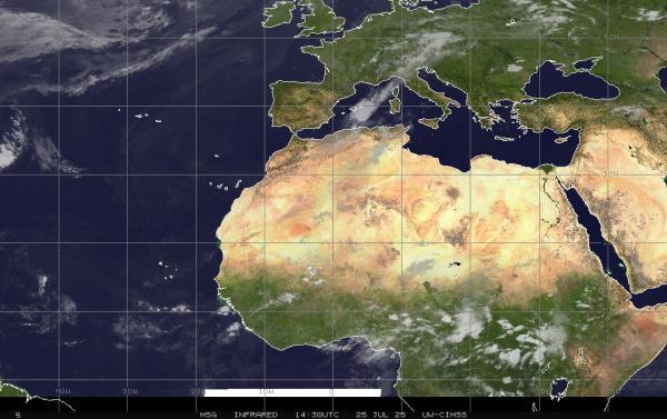 Saudi Arabia Previsão do tempo nuvem mapa 