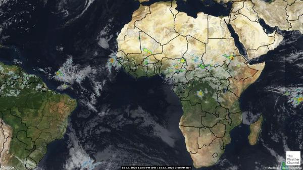 Senegal Peta Cuaca awan 