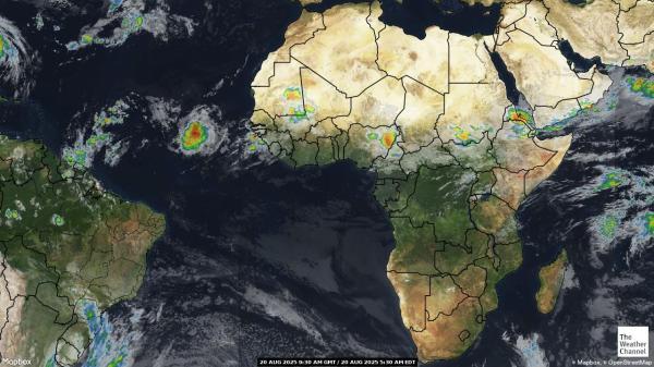 Seychelles Meteo nuvola mappa 