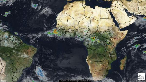 Somalia Vejret sky kort 