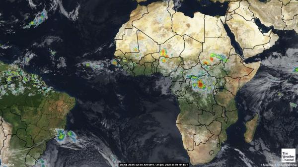 Somalia Mapa del tiempo pronóstico nube 