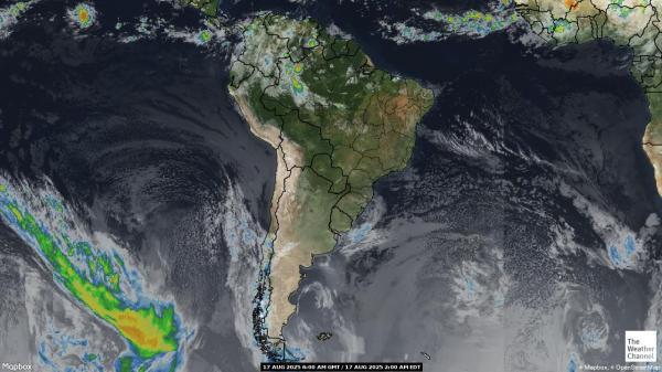 Sud America Meteo nuvola mappa 