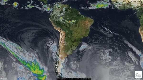 Amérique du Sud Météo nuage carte 
