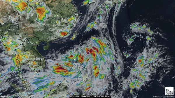 South Korea Weather Cloud Map 