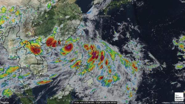Sri Lanka Previsió meteorològica, mapa meteorològic per satèl·lit 