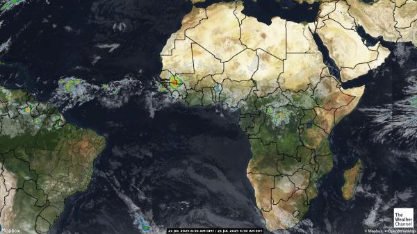 Sudan Meteo nuvola mappa 