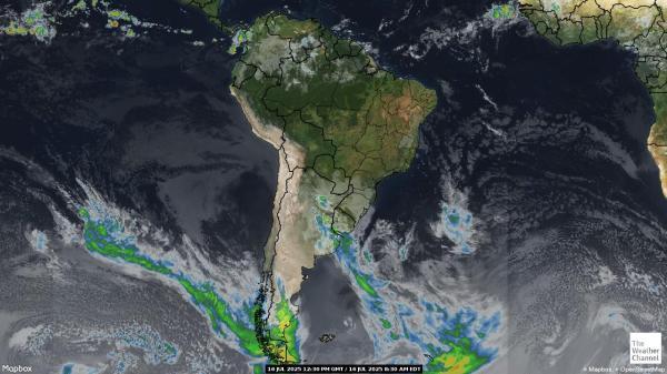 Suriname Weather Cloud Map 