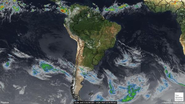 Surinam Previsió meteorològica, mapa meteorològic per satèl·lit 
