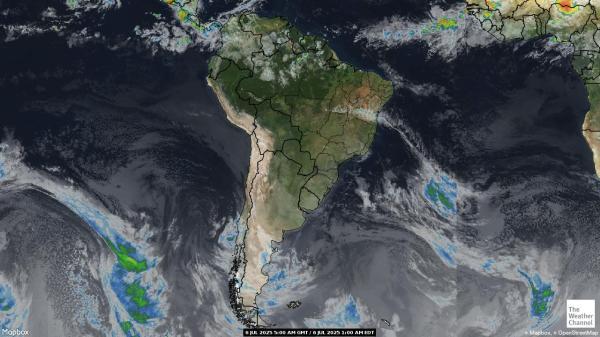 Suriname Peta Cuaca awan 